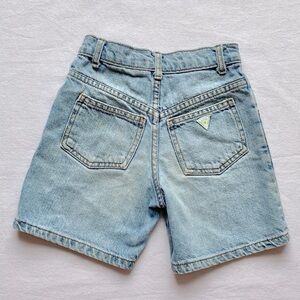 Vintage Guess Faded Blue Jean Denim Shorts / Made in Mexico 100% Cotton size 6